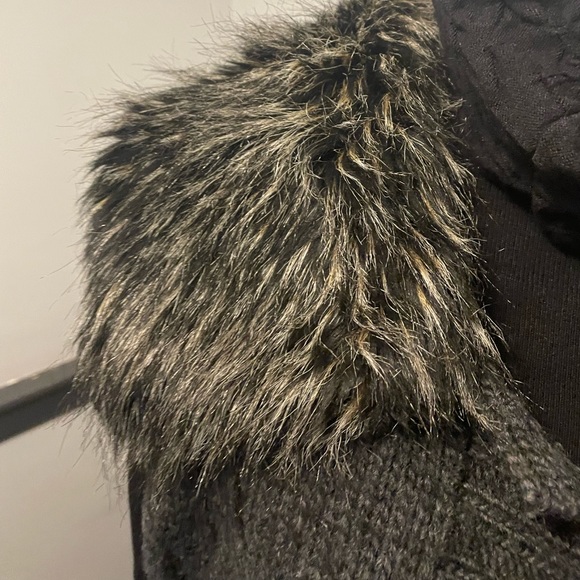 Charcoal Grey Faux Fur Loft Vest - Picture 2 of 3